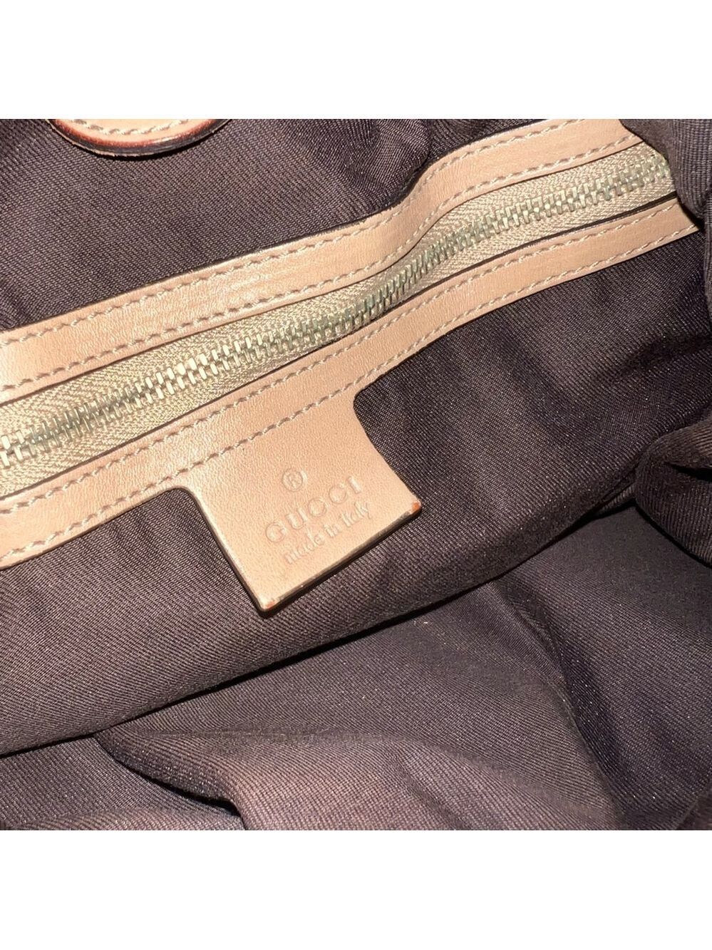 Gucci Sukey Large Tote Bag | GG Monogram Canvas with Leather Trim & Stud Details - Picture 14 of 16